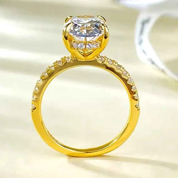 3ct Oval Cut Ring - Picture 7 of 16